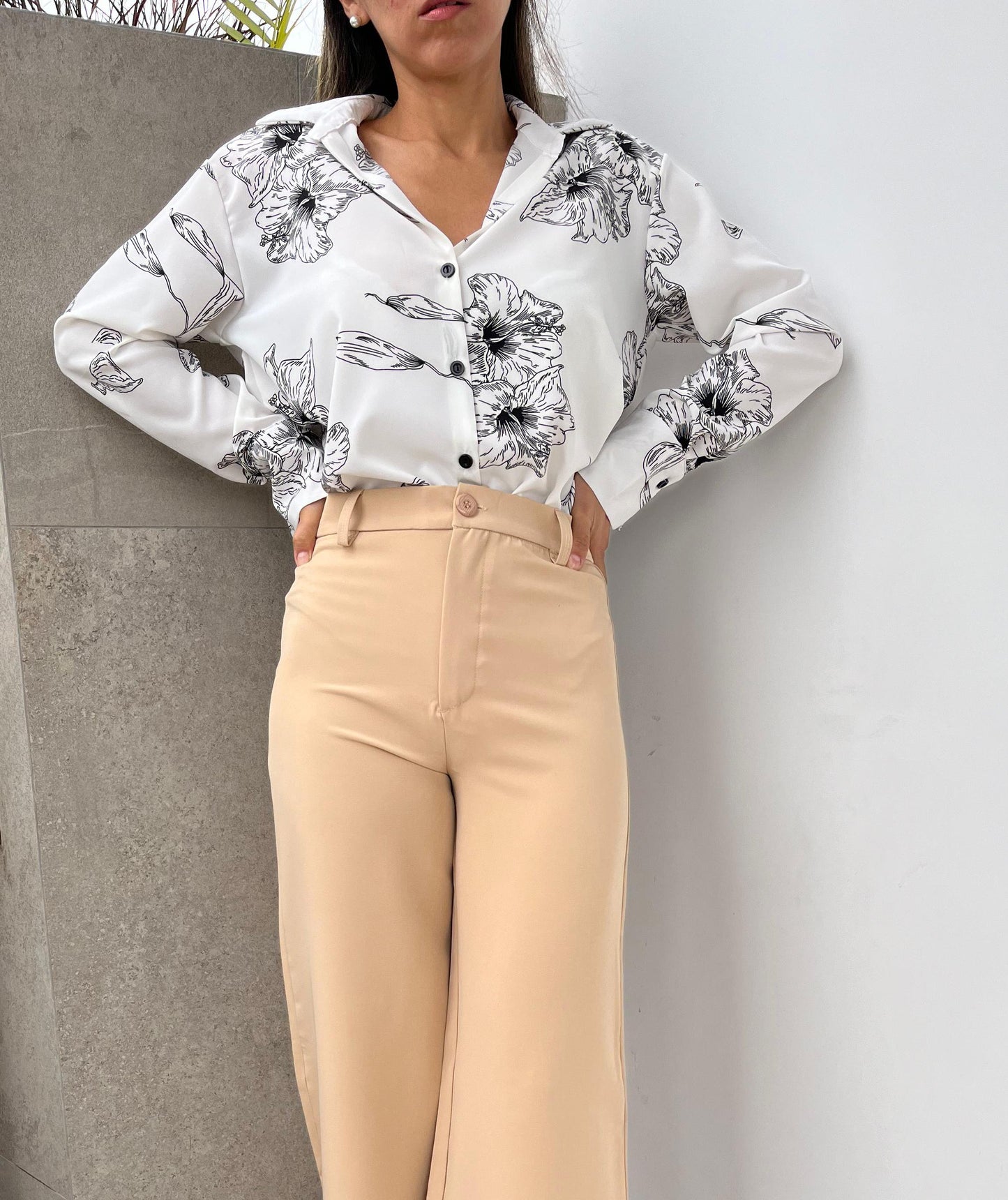 Blusa Flor Canela