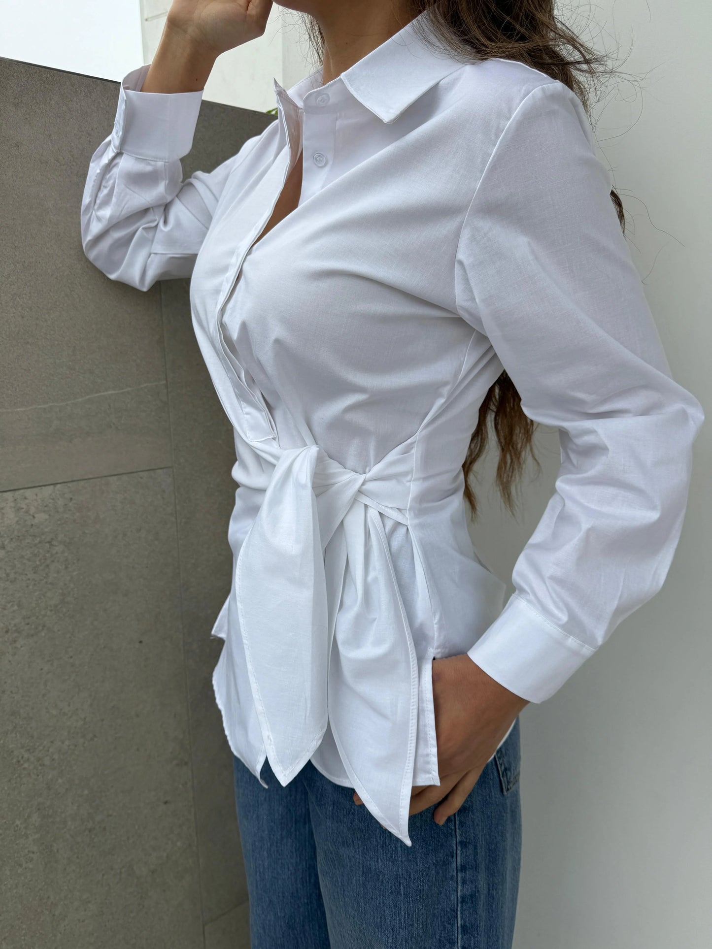 Blusa Popelin Nudo
