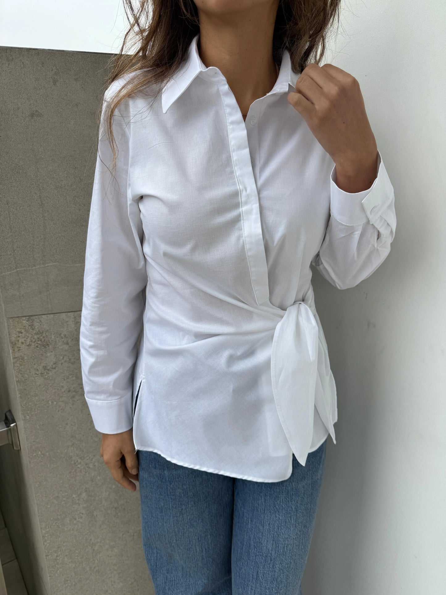 Blusa Popelin Nudo
