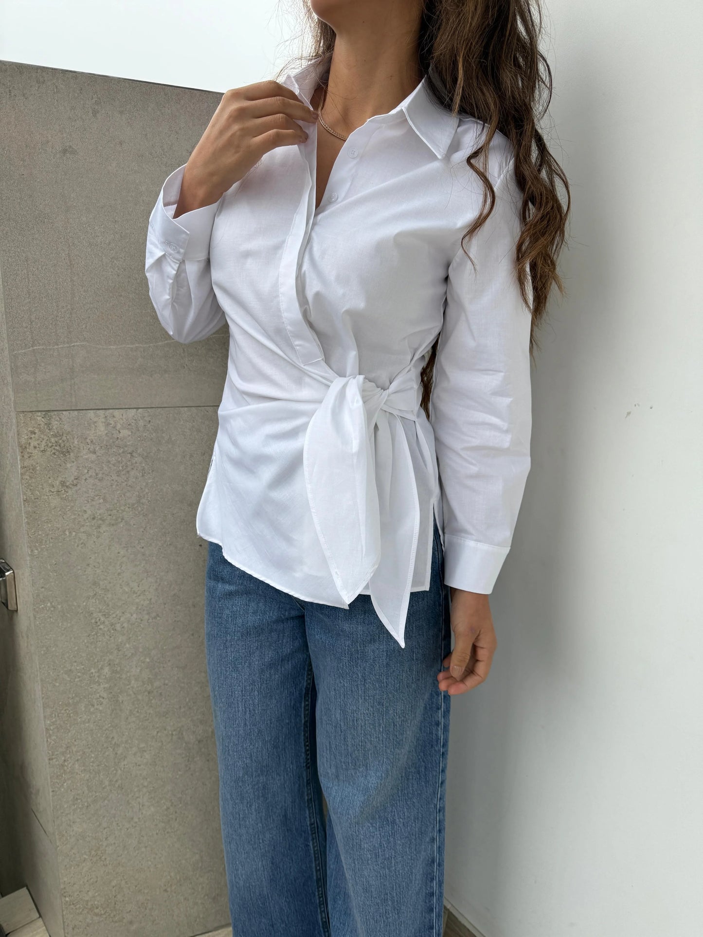 Blusa Popelin Nudo