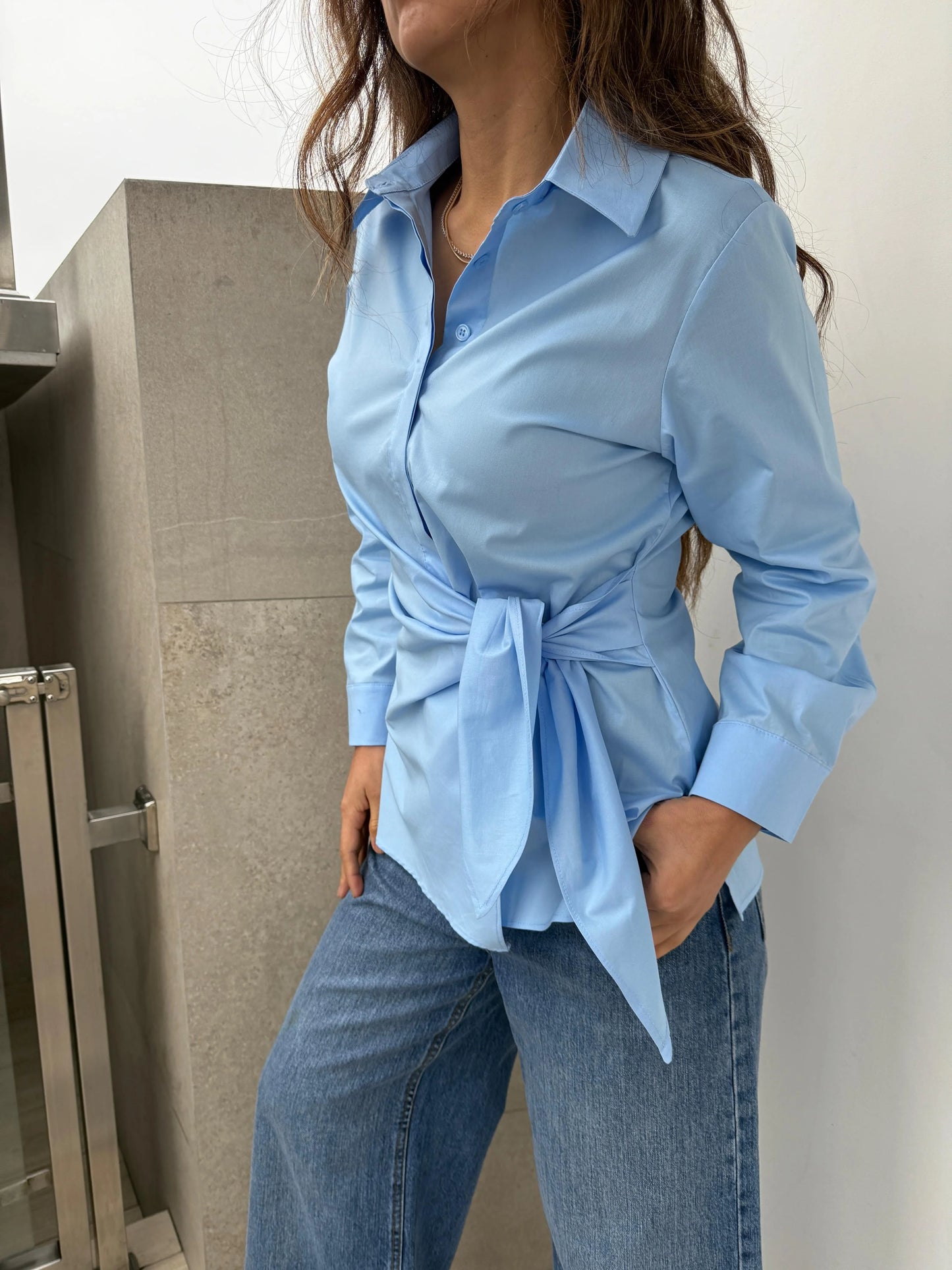 Blusa Popelin Nudo