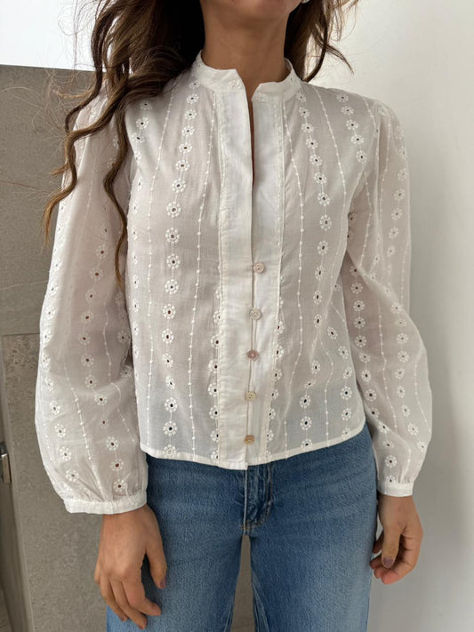 Blusa Cotton Broderie Laura