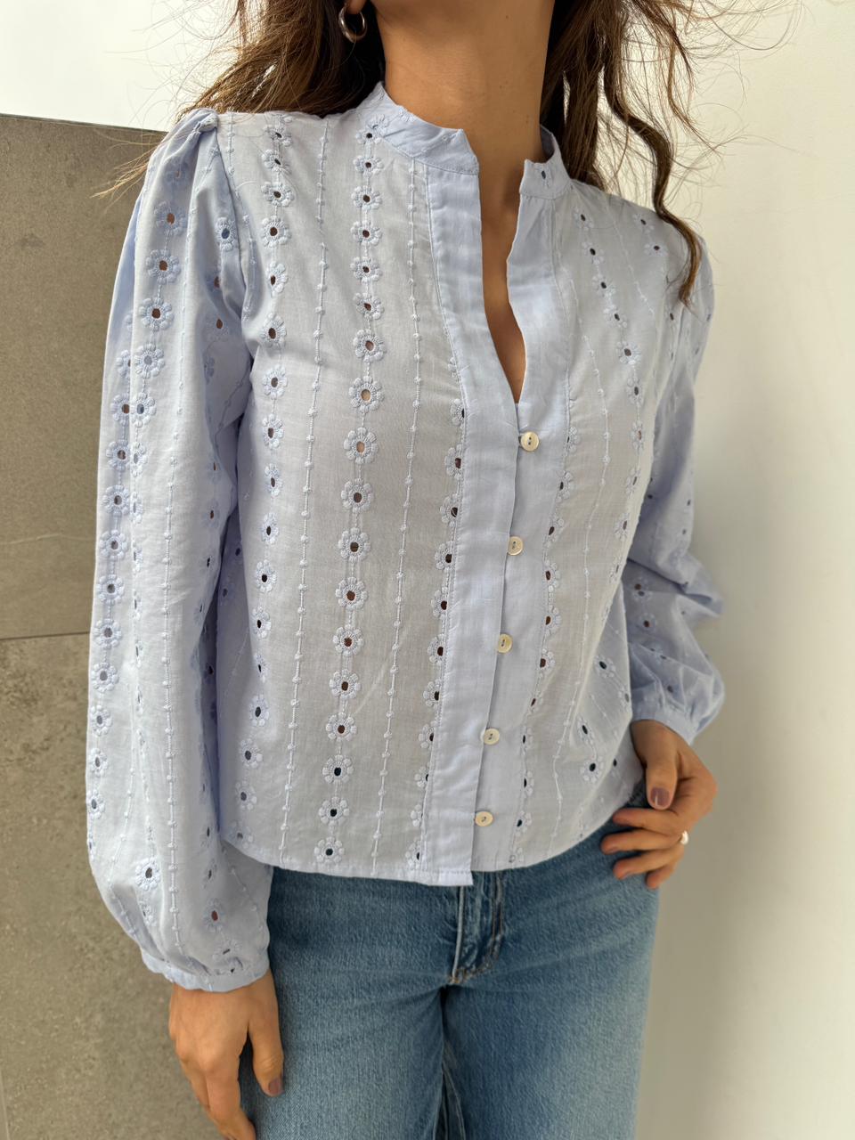 Blusa Cotton Broderie Laura
