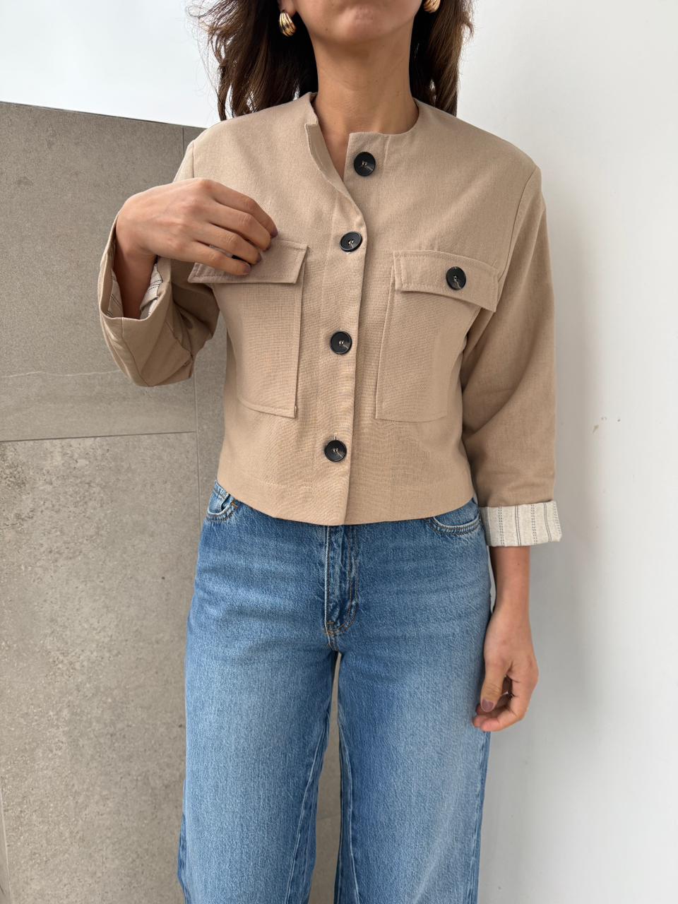 Chaqueta Corta Lino Líbano