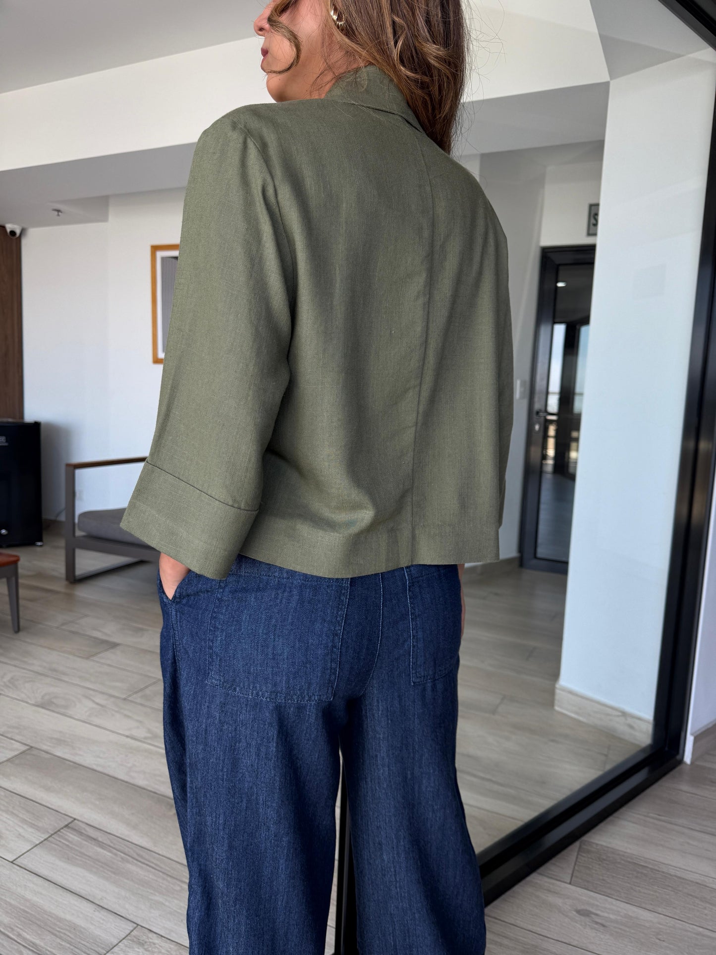 Blazer Lino Sienna