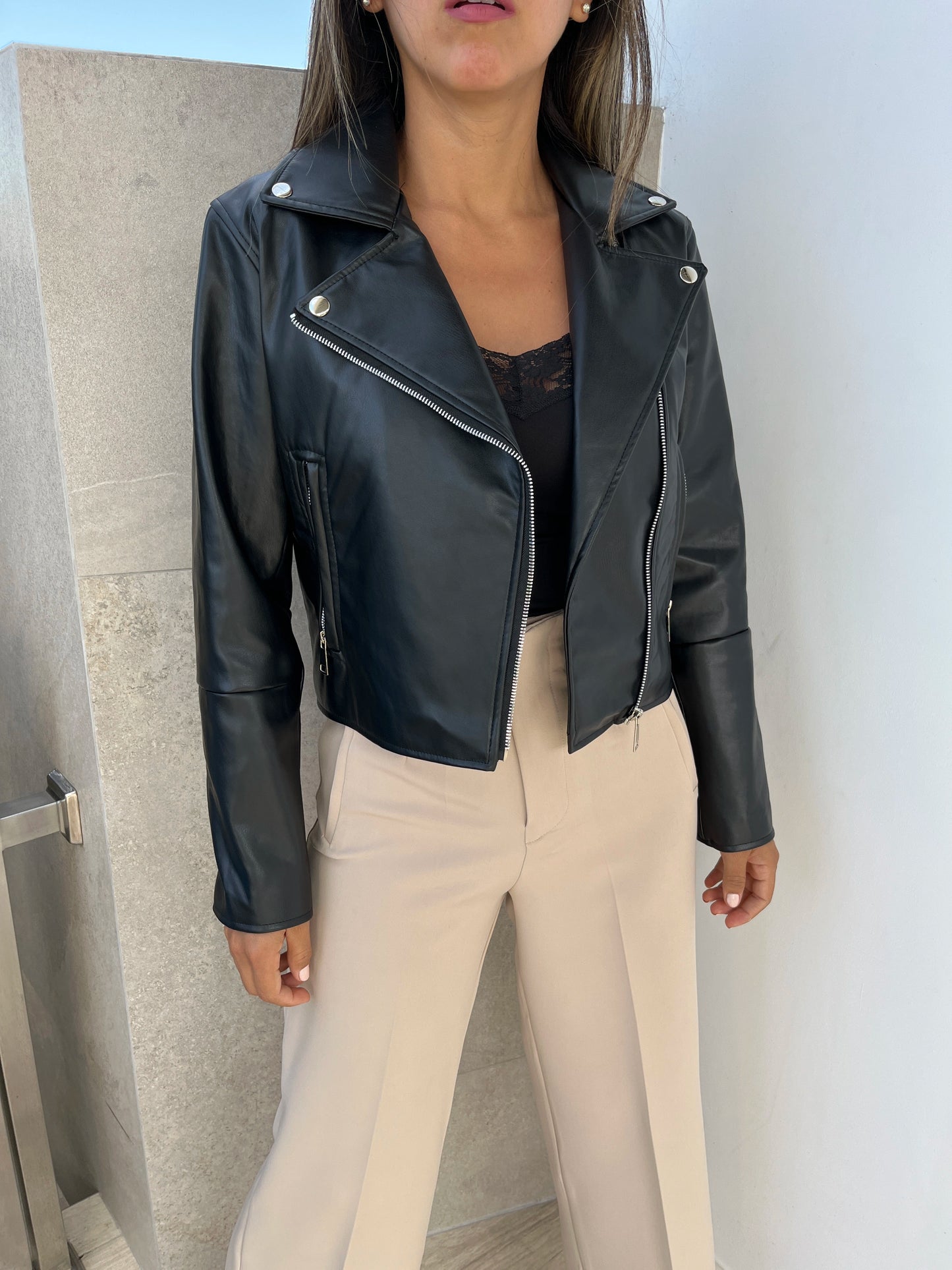 Chaqueta Polipiel Queen