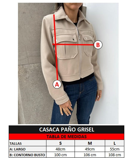 Casaca Paño Grisel