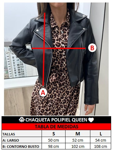 Chaqueta Polipiel Queen