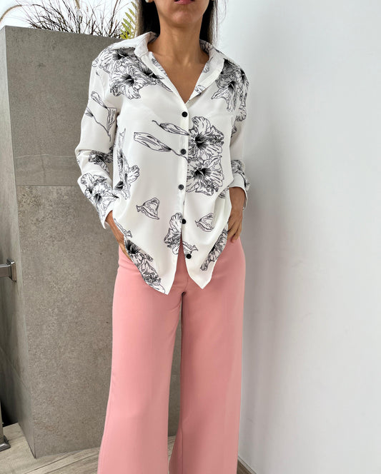 Blusa Flor Canela