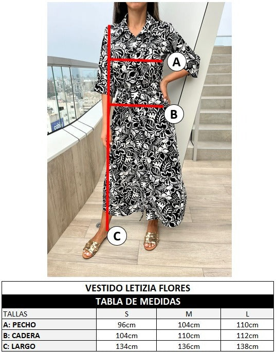 Vestido Letizia Flores