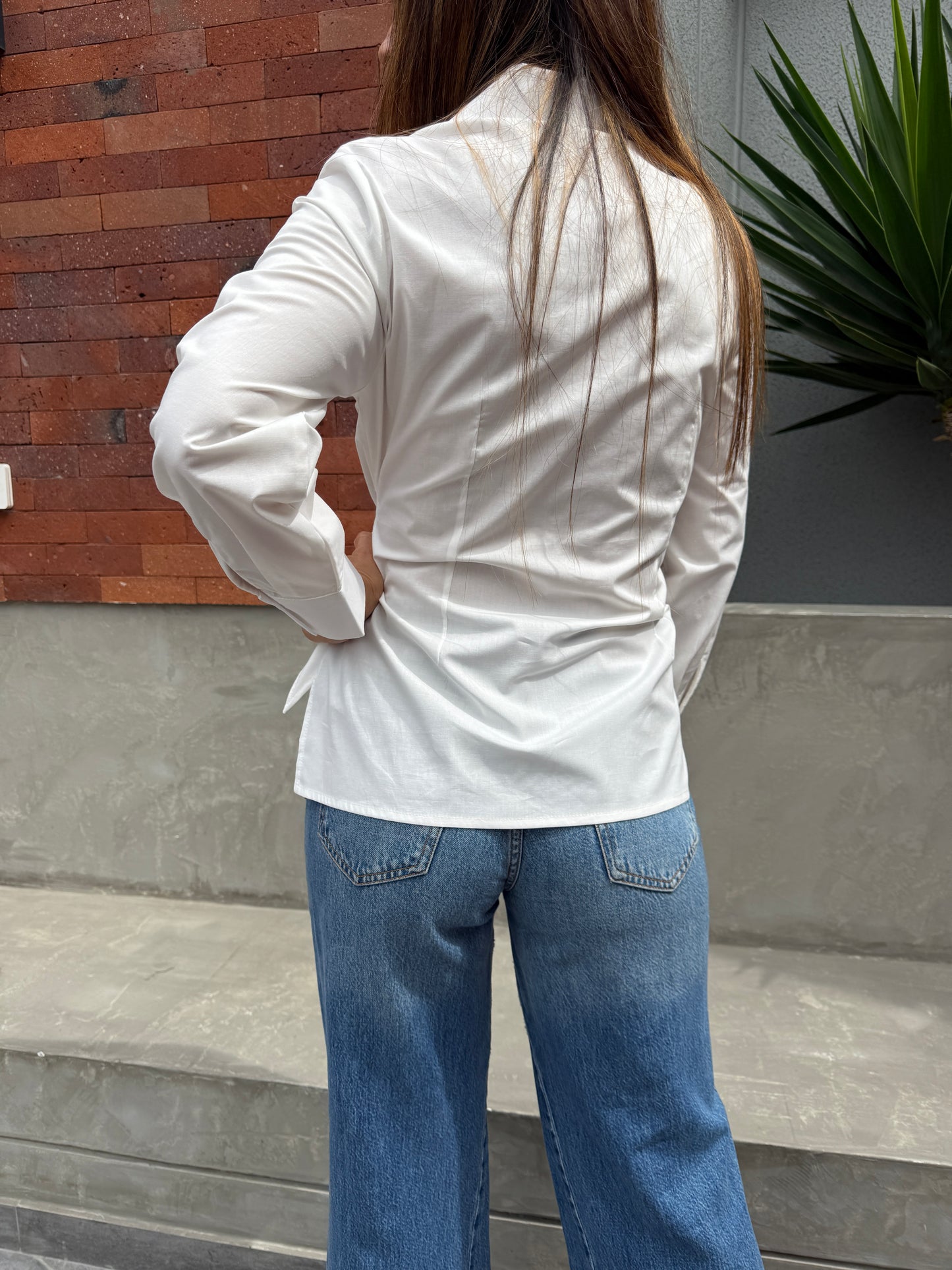 Camisa Popelin Nudo