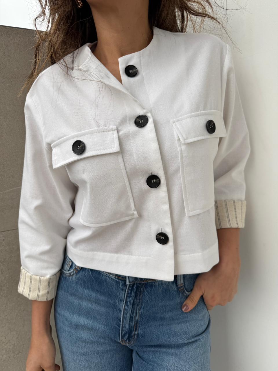 Chaqueta Corta Lino Líbano