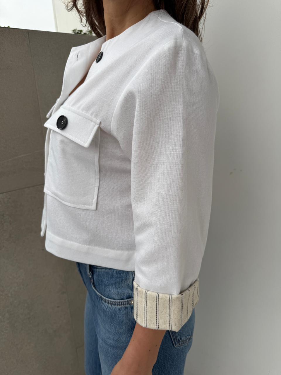 Chaqueta Corta Lino Líbano