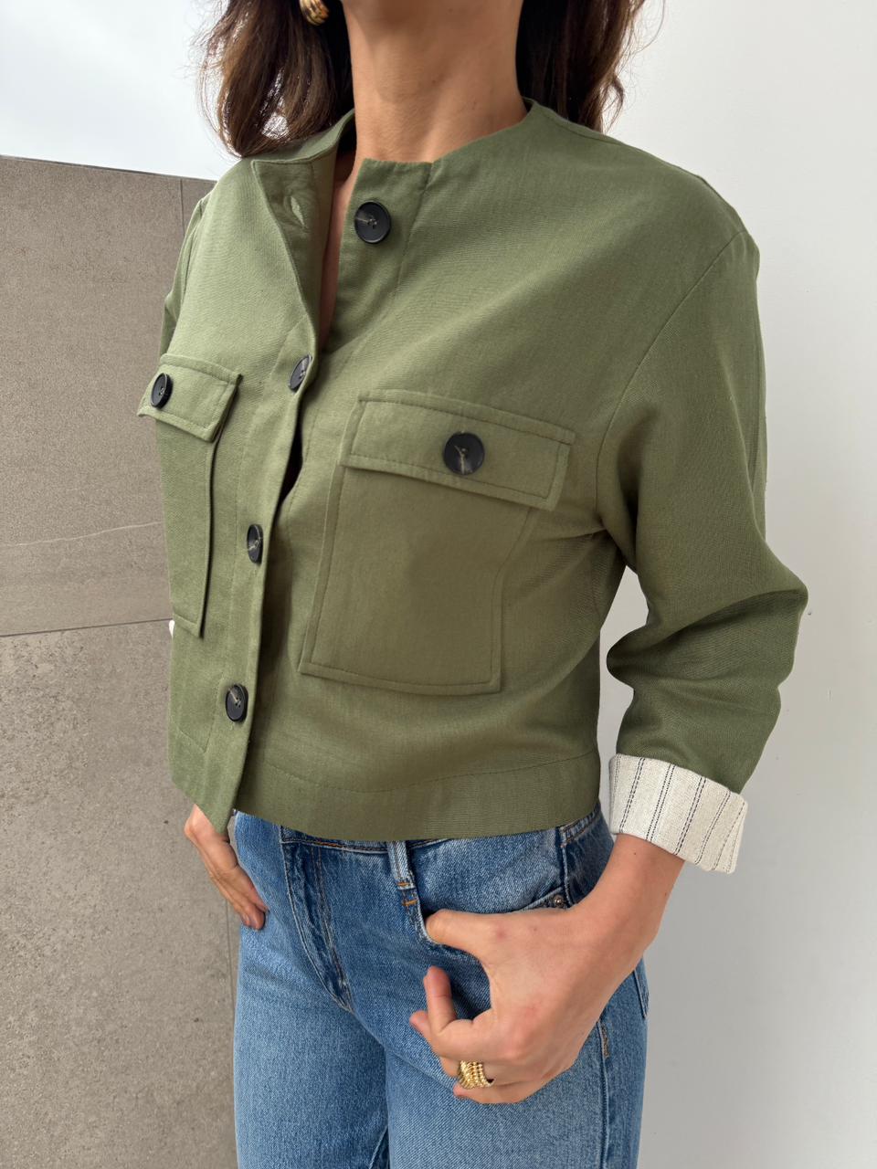 Chaqueta Corta Lino Líbano