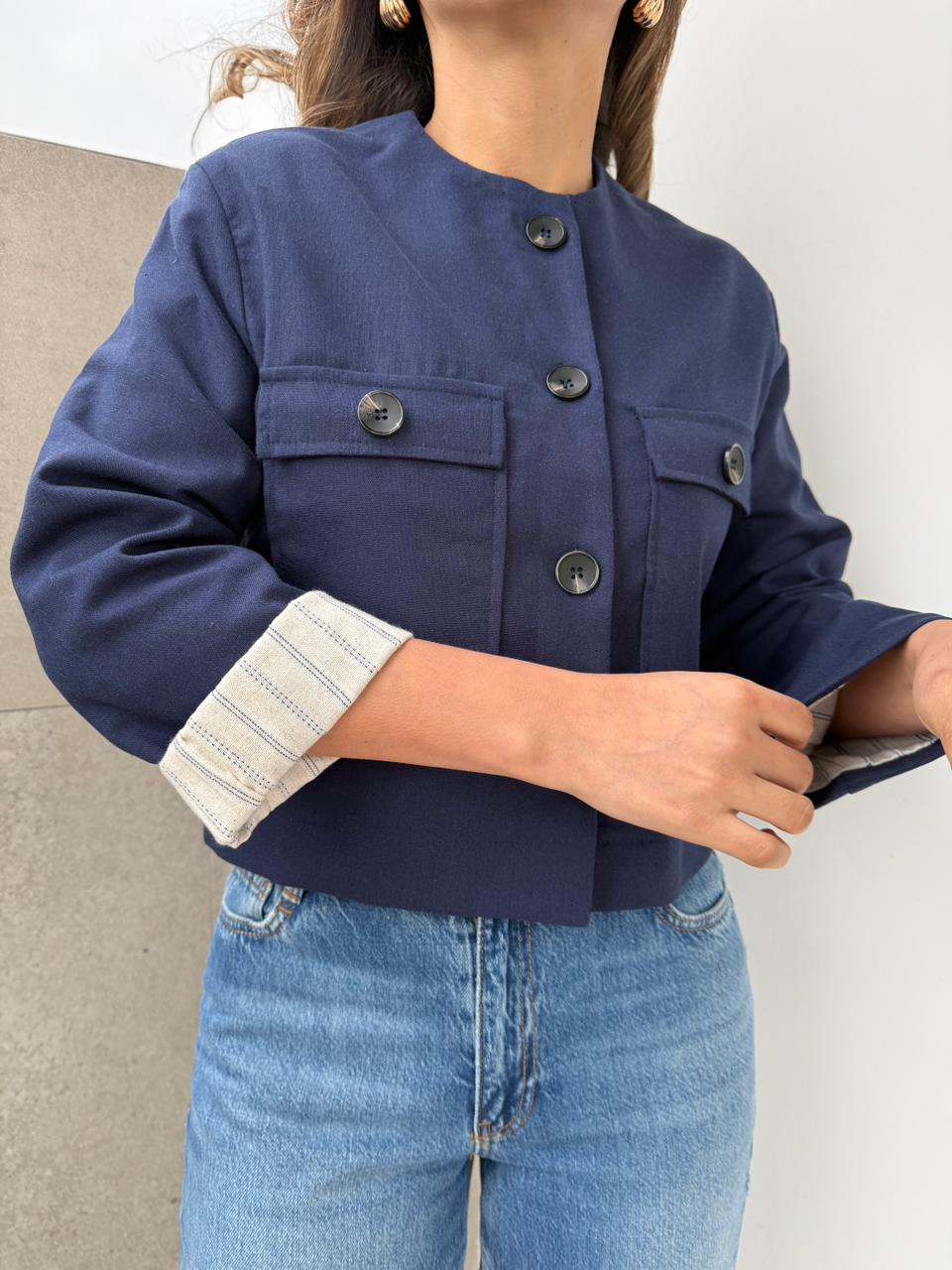 Chaqueta Corta Lino Líbano