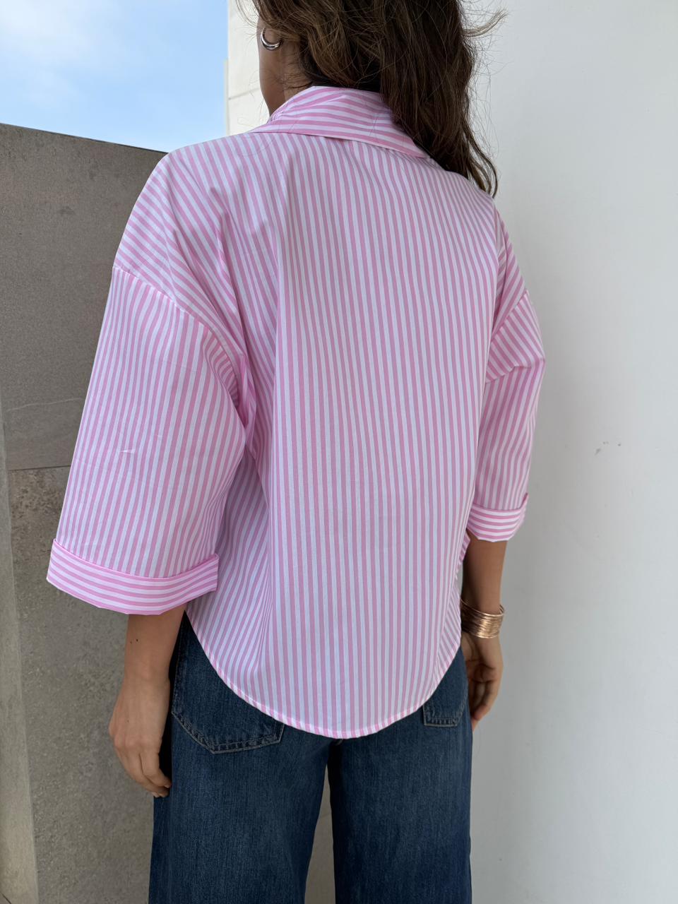 Blusa Donatella Rayas Popelina