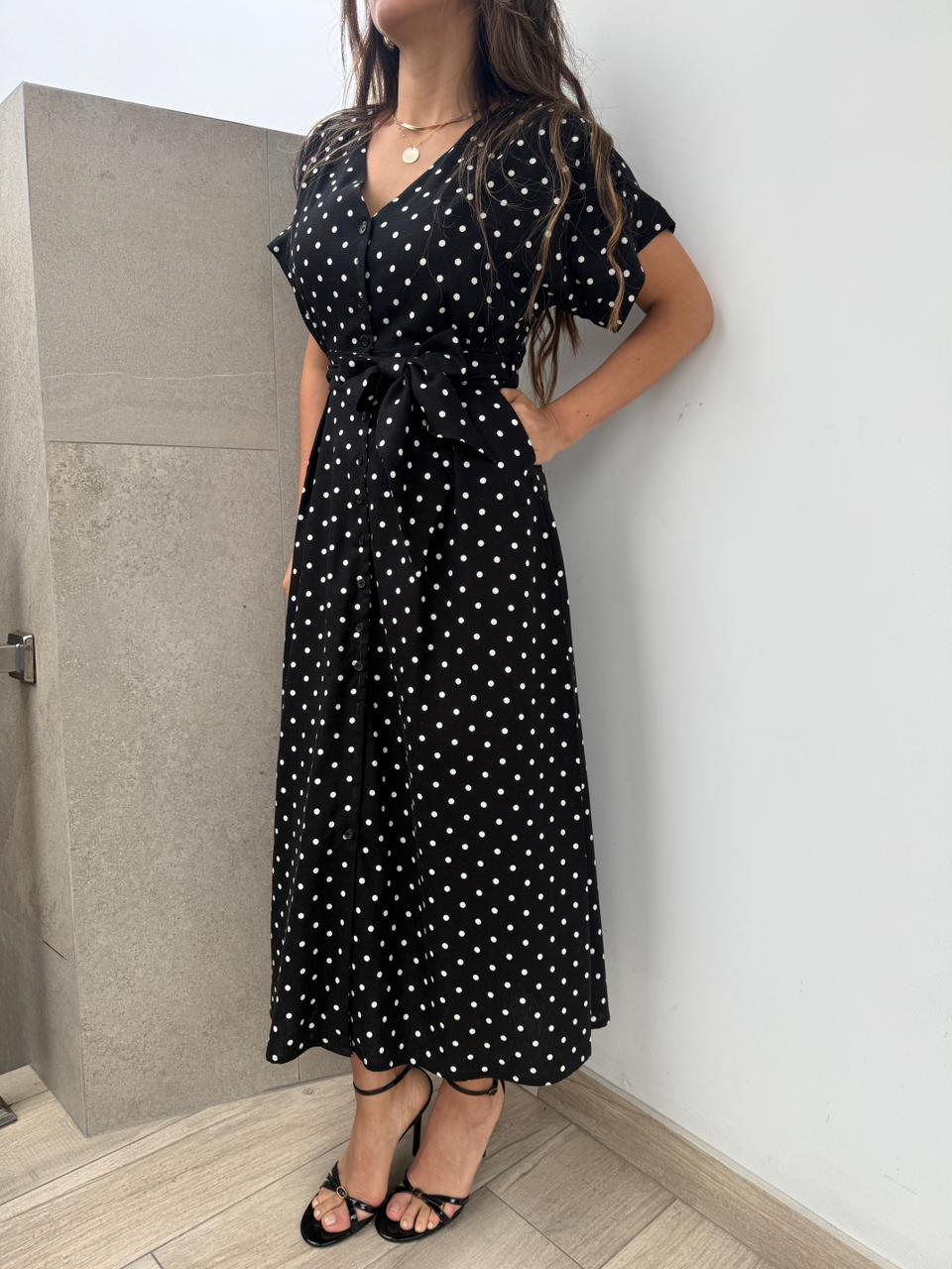 Vestido Flaviana Lunares