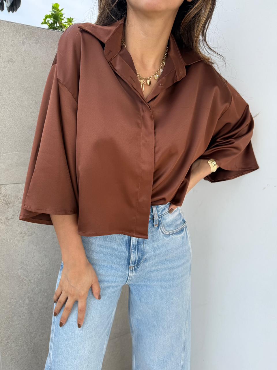 Blusa Brasil Satinada
