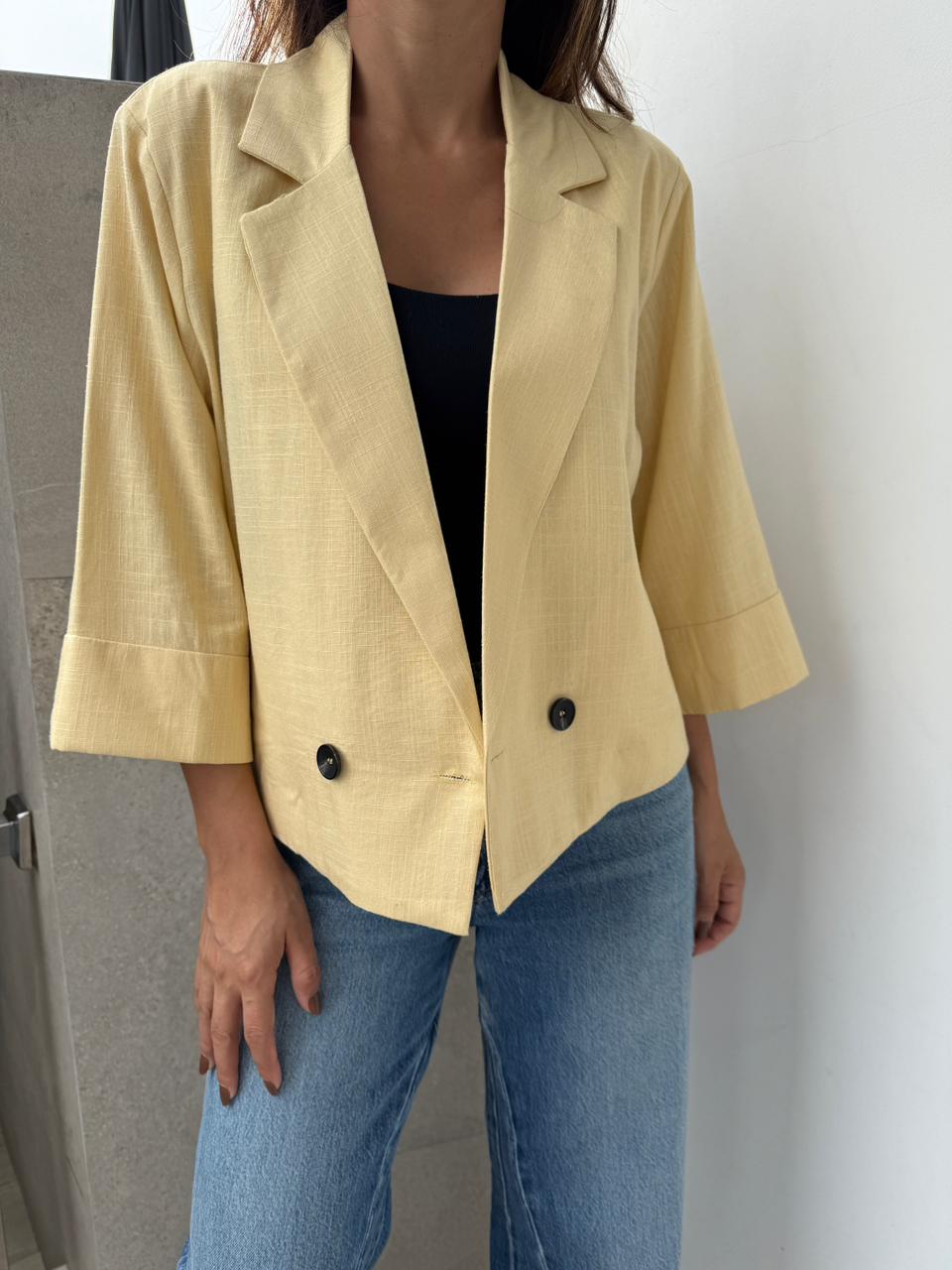 Blazer Lino Sienna