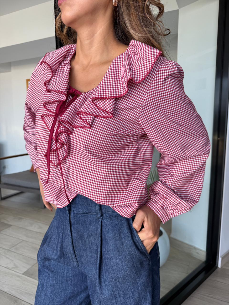 Blusa Cuadros Viviana