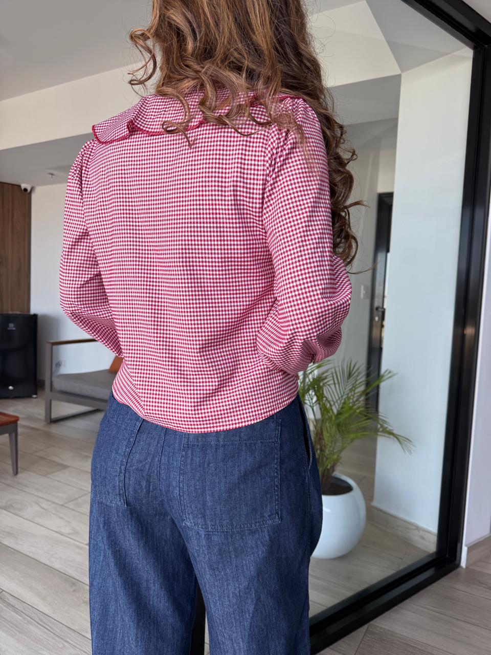 Blusa Cuadros Viviana