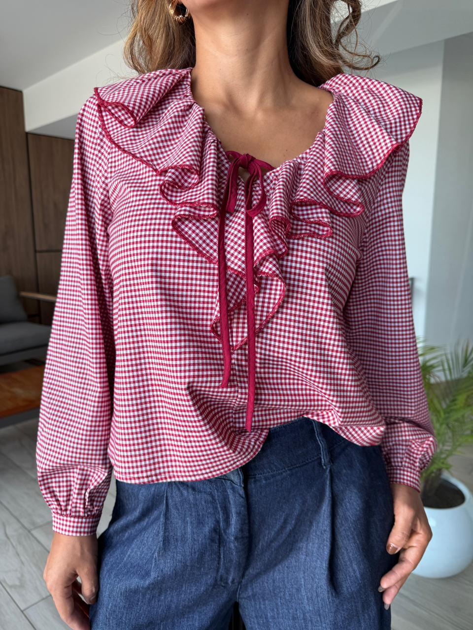 Blusa Cuadros Viviana