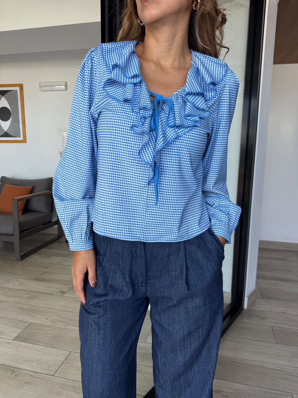 Blusa Cuadros Viviana