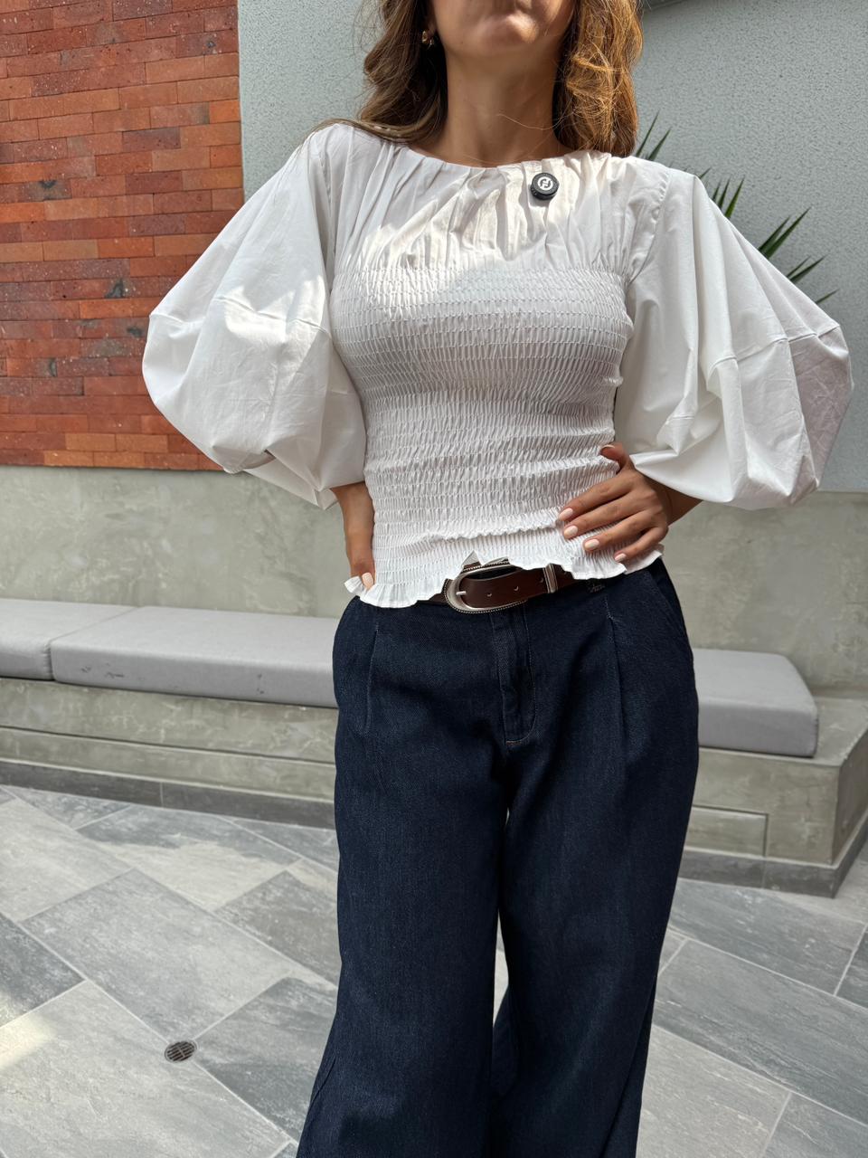 Blusa Manga Globo