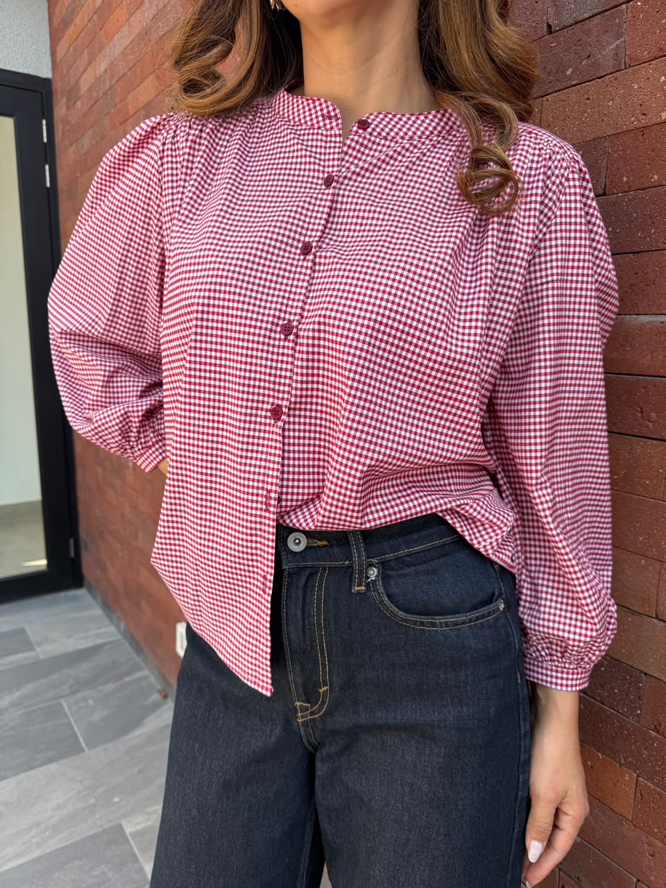 Blusa Cuadros Merina