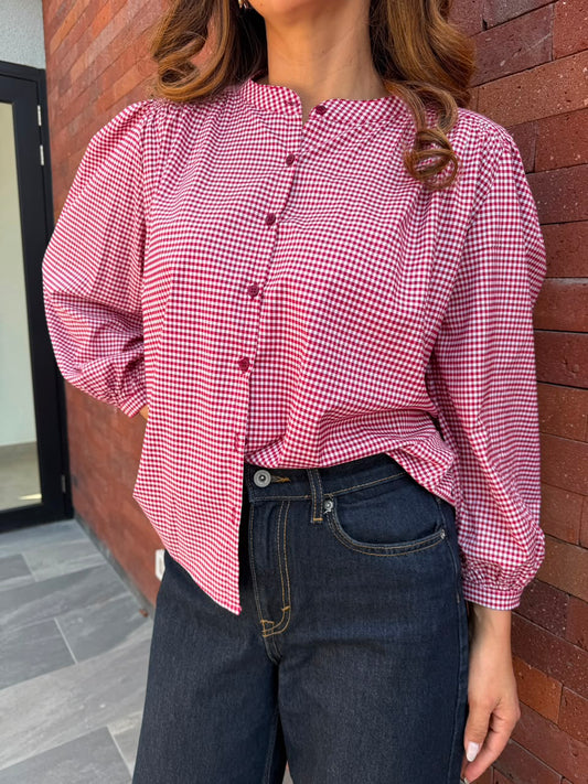 Blusa Cuadros Merina