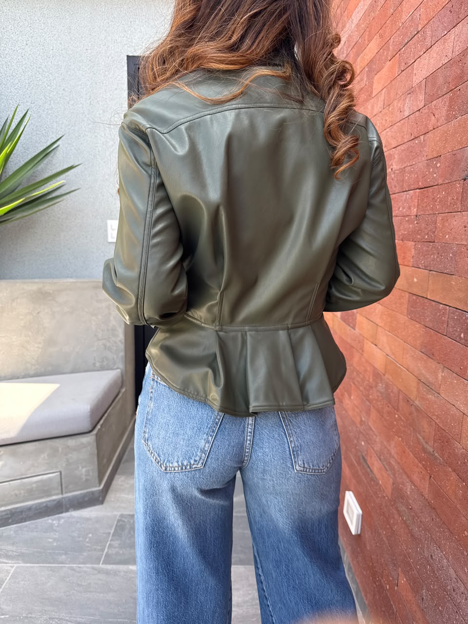 Casaca Peplum Corali