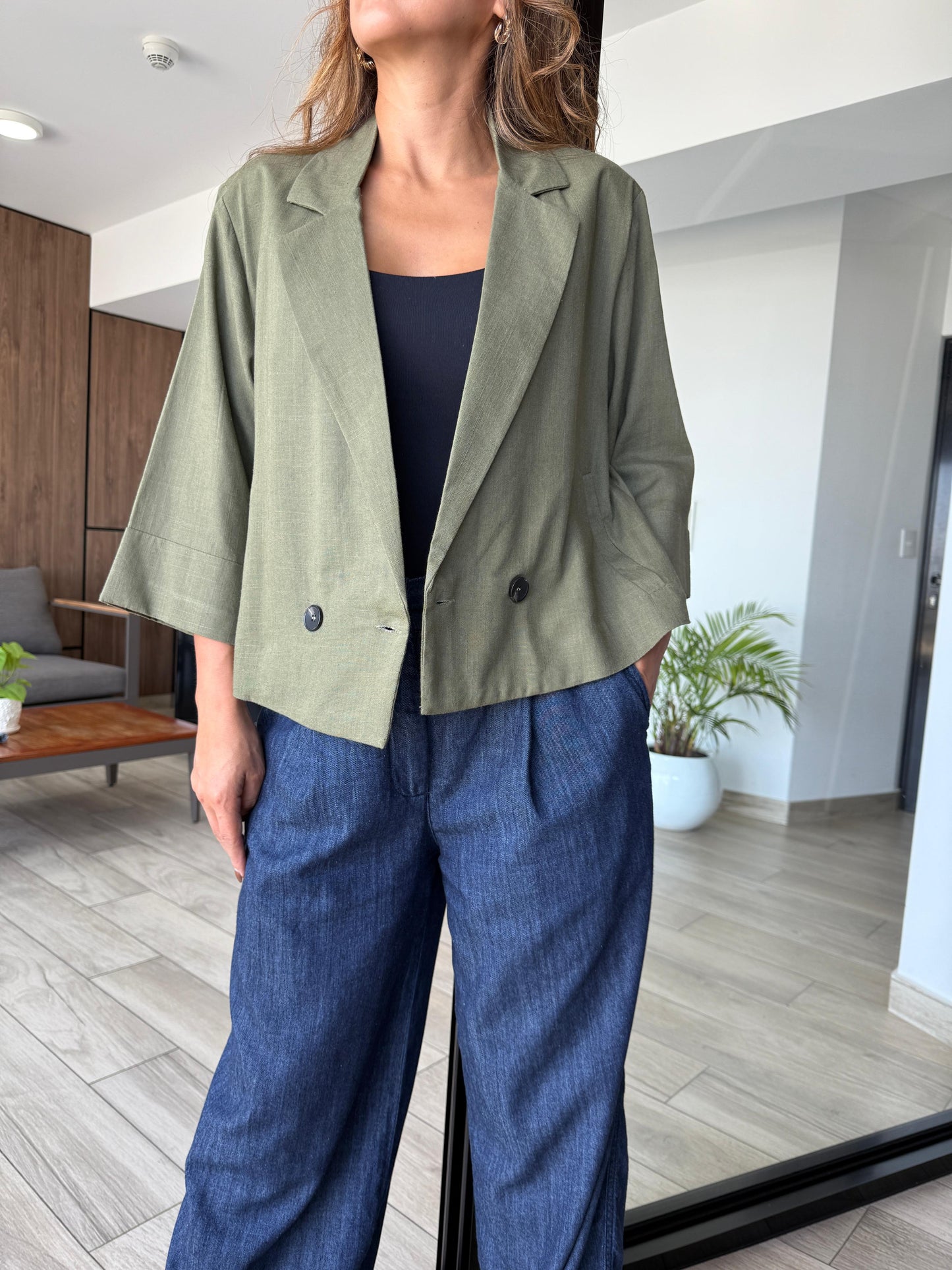 Blazer Lino Sienna