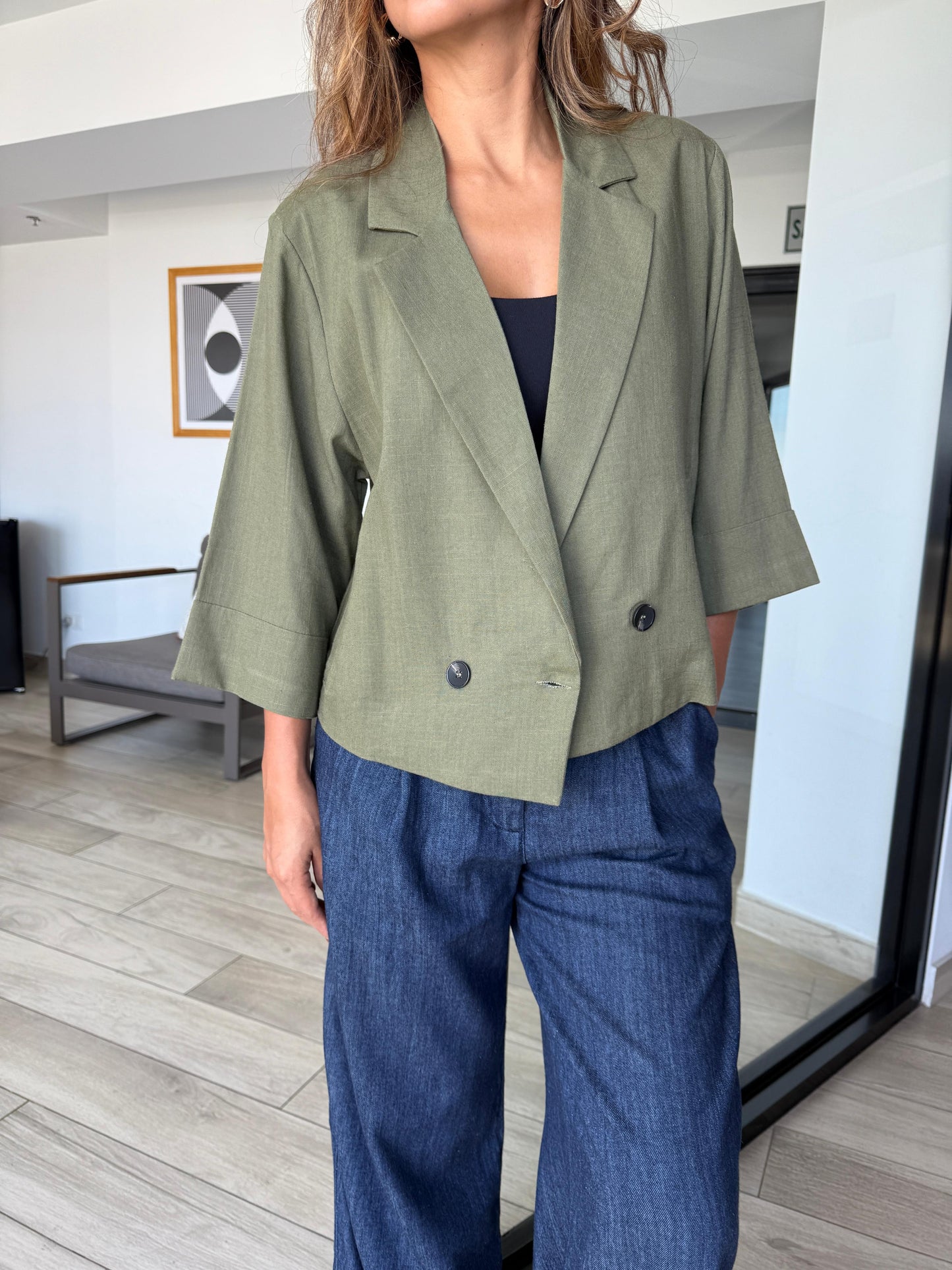 Blazer Lino Sienna