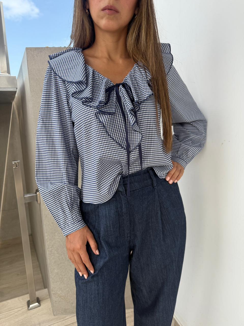 Blusa Cuadros Viviana