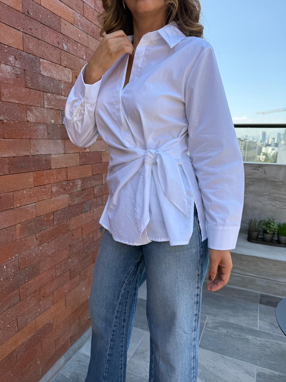 Camisa Popelin Nudo