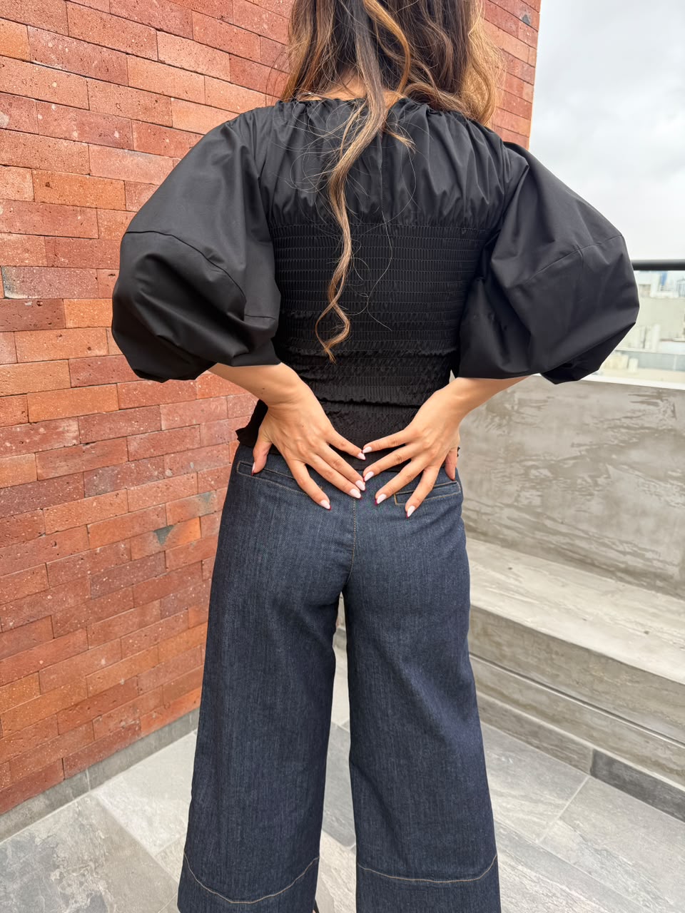 Blusa Manga Globo