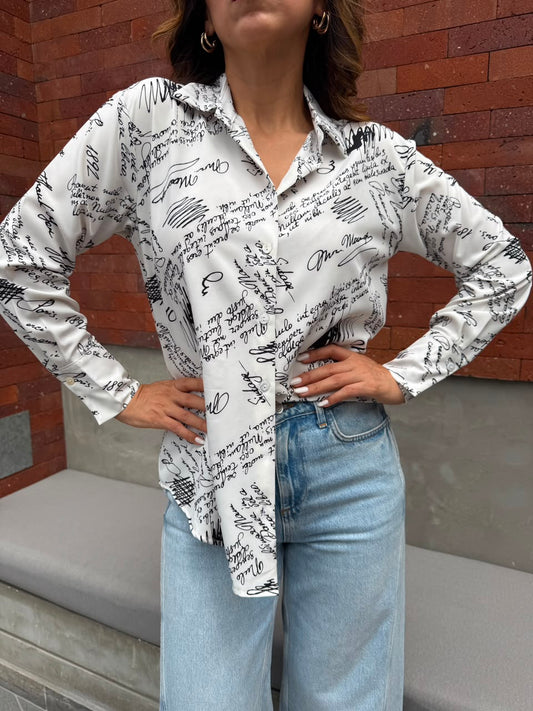 Blusa Fabiana Letras