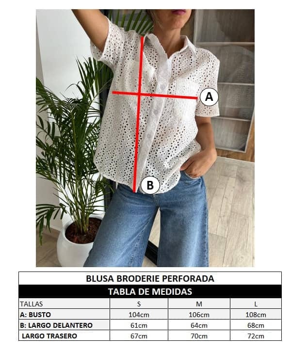 Blusa Brodery Perforada